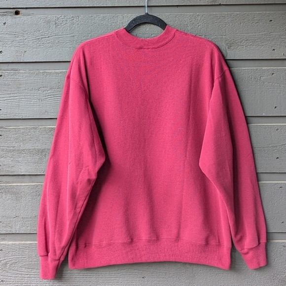 VTG 80s McDonald's of Ely & The Ghost Train Crew Neck Sweatshirt Red Blue XL - Picture 5 of 6